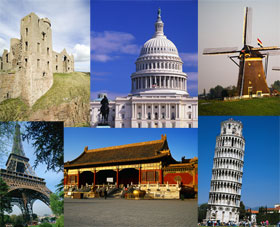Different Locations in the World