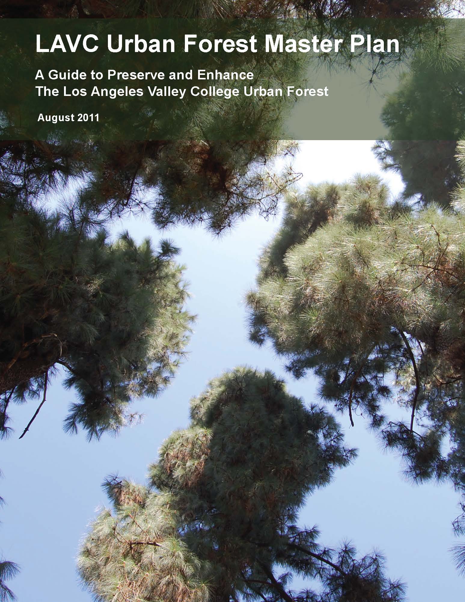 Cover Page of the LAVC Urban Forest Master Plan