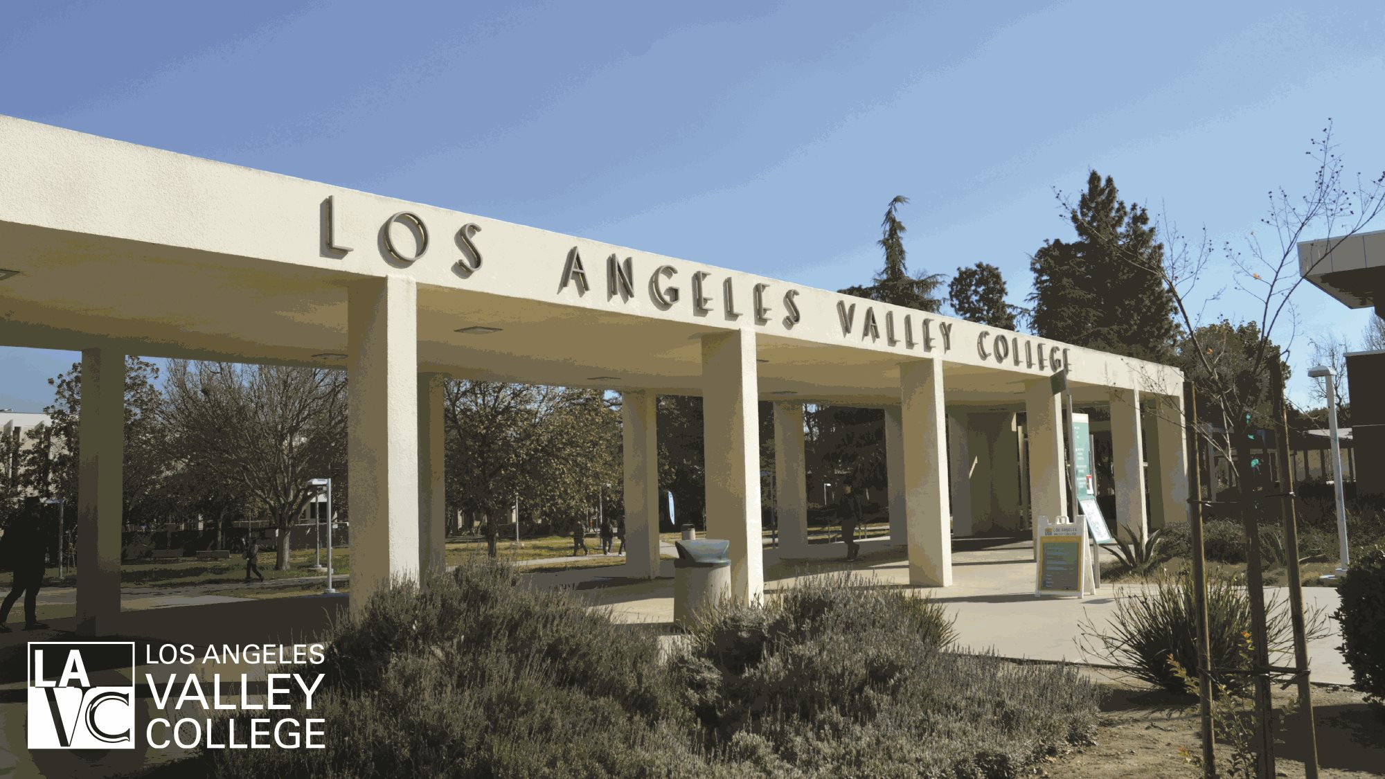 Los Angeles Valley College Entrance Zoom Background