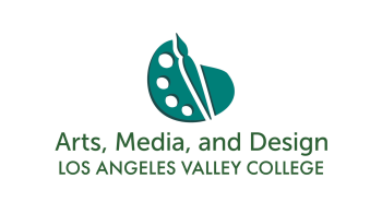 Paintboard with brush icon for the Arts, Media and Design Pathway at Los Angeles Valley College