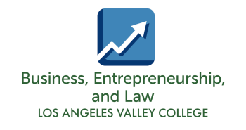 Growth arrow icon for the Business, Entreprenuership and Law Pathway at Los Angeles Valley College
