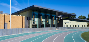 Monarch Athletic Center view from Monarch Stadium track