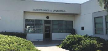 Entrance of Maintenance and Operations building