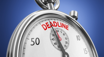 Stopwatch with the word Deadline on it