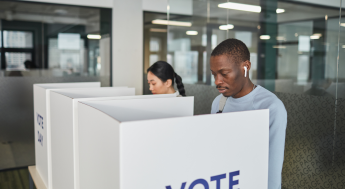 People Voting at a Vote Center