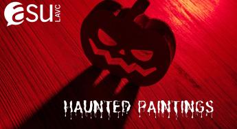 spooky red back ground with dark shadow of evil jack-o-lantern