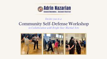 Adrin Nazarian presents a Community Self-Defense Workshop