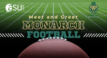 football field with letter that read monarch football 