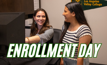 Counselor advising a student