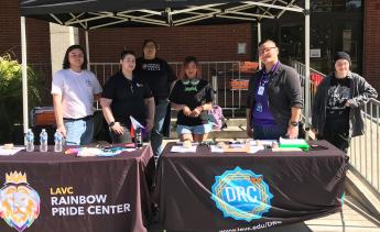 Dream Resource and Rainbow Pride Center students tabling