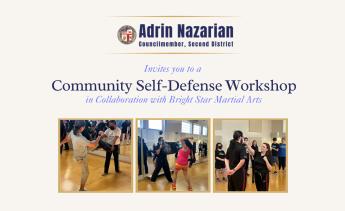Adrin Nazarian presents a Community Self-Defense Workshop