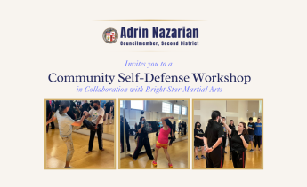 Adrin Nazarian presents a Community Self-Defense Workshop
