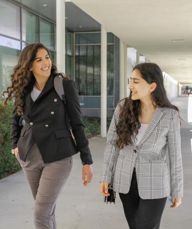 Students Walking and Talking