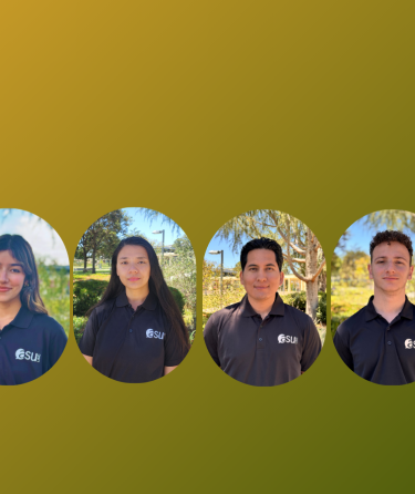 9 people on black polos 