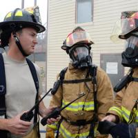 Firefighters Talking