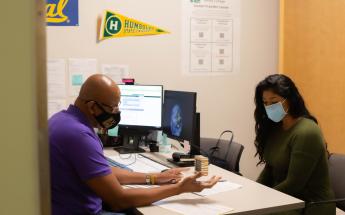 Counselor and Student Talking