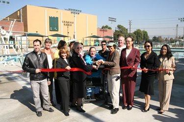 Pool Dedication Ribbon Cutting