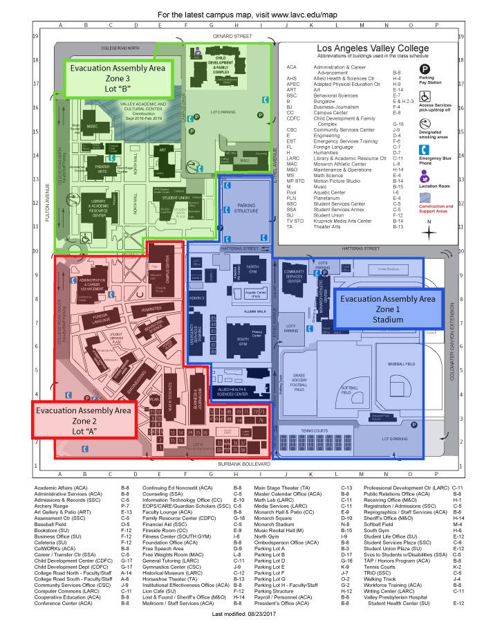 Evacuation Areas Map