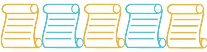 Paper Scrolls Illustration