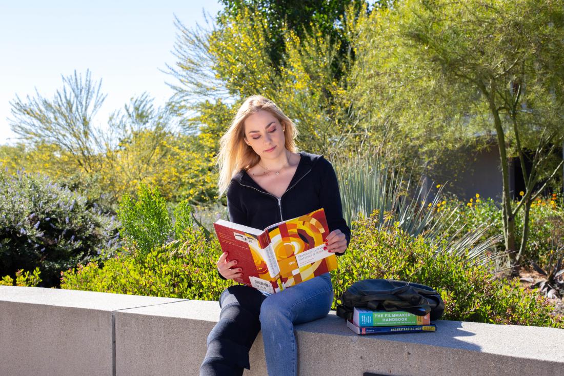 Christine Brichfield Reading a Book