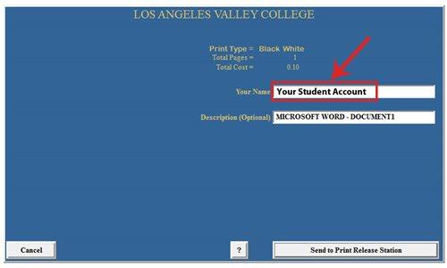 Print Station Login Screenshot