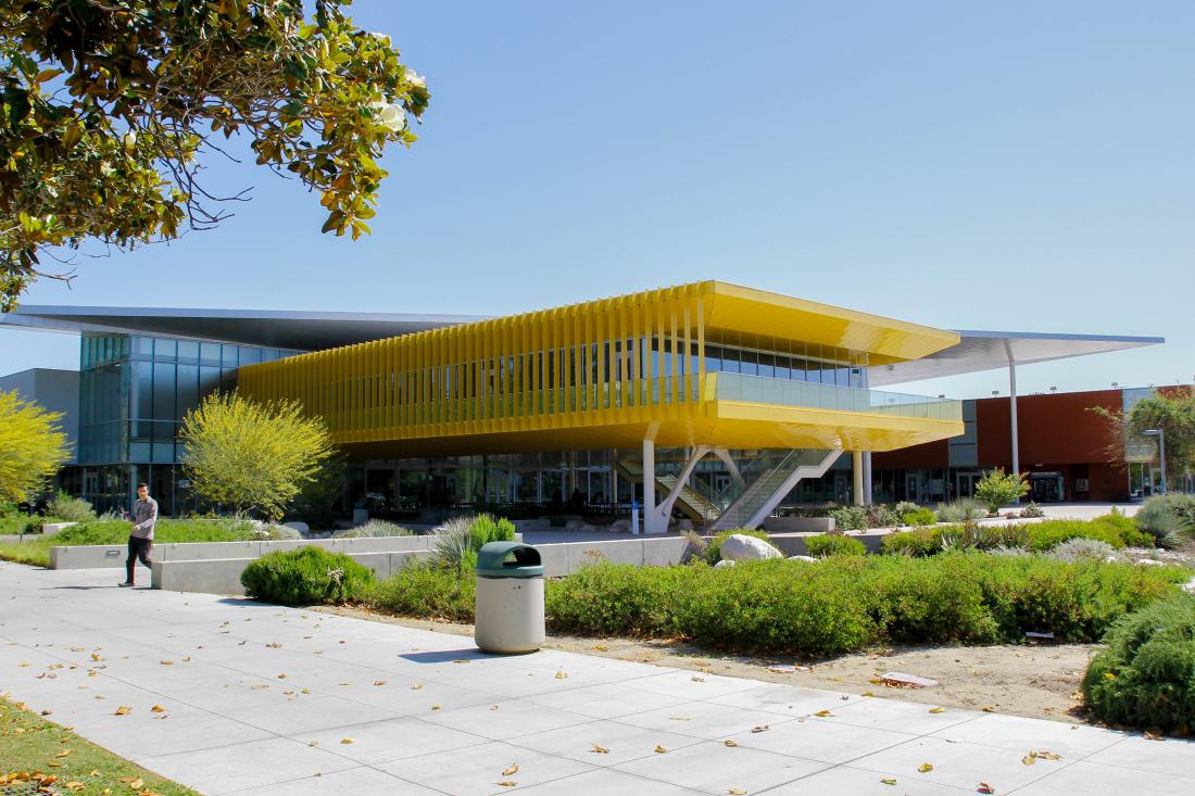 Student Union Building with Person