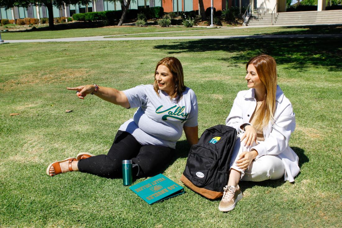 Two Students Looking Forward