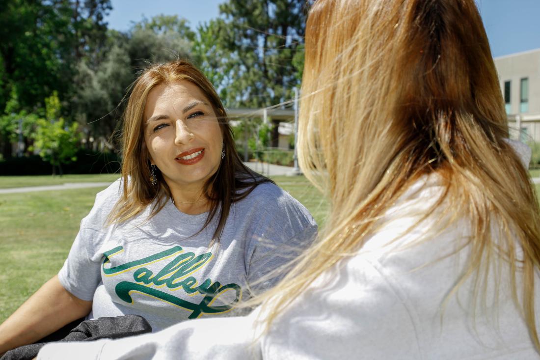 Students in a Garden