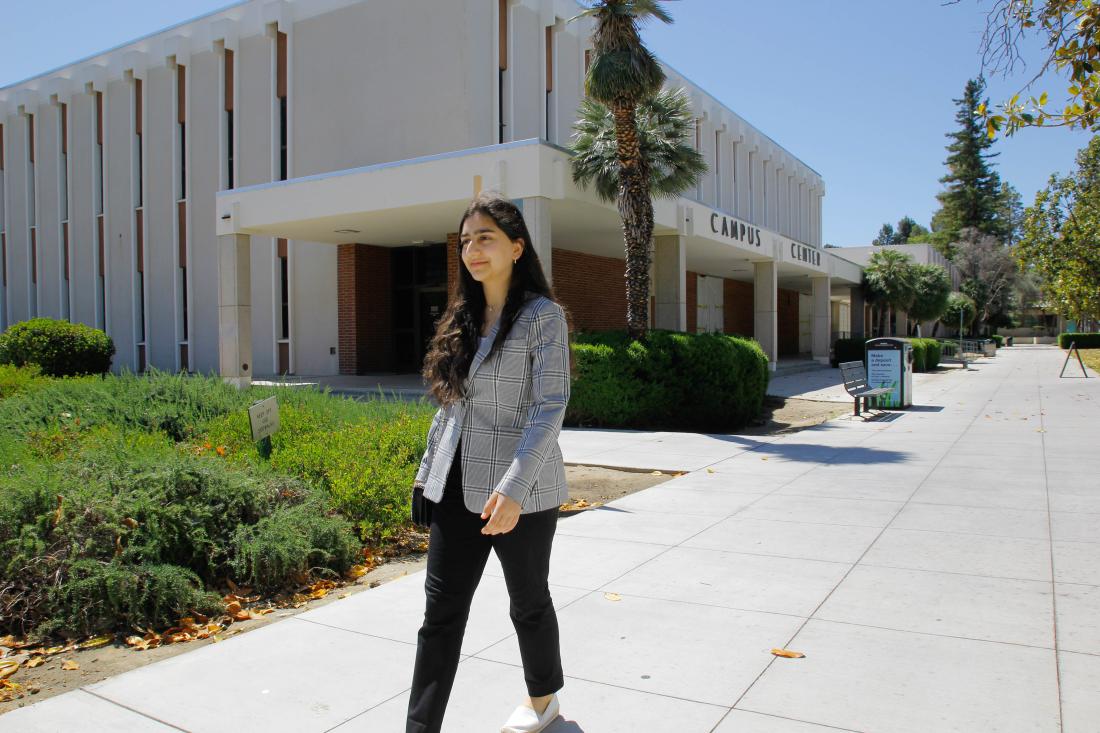 Student Walking at Campus
