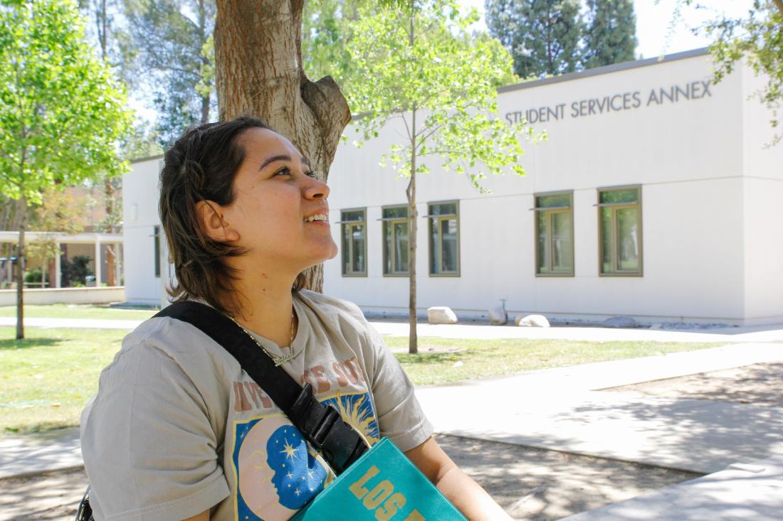 Student Looking Up