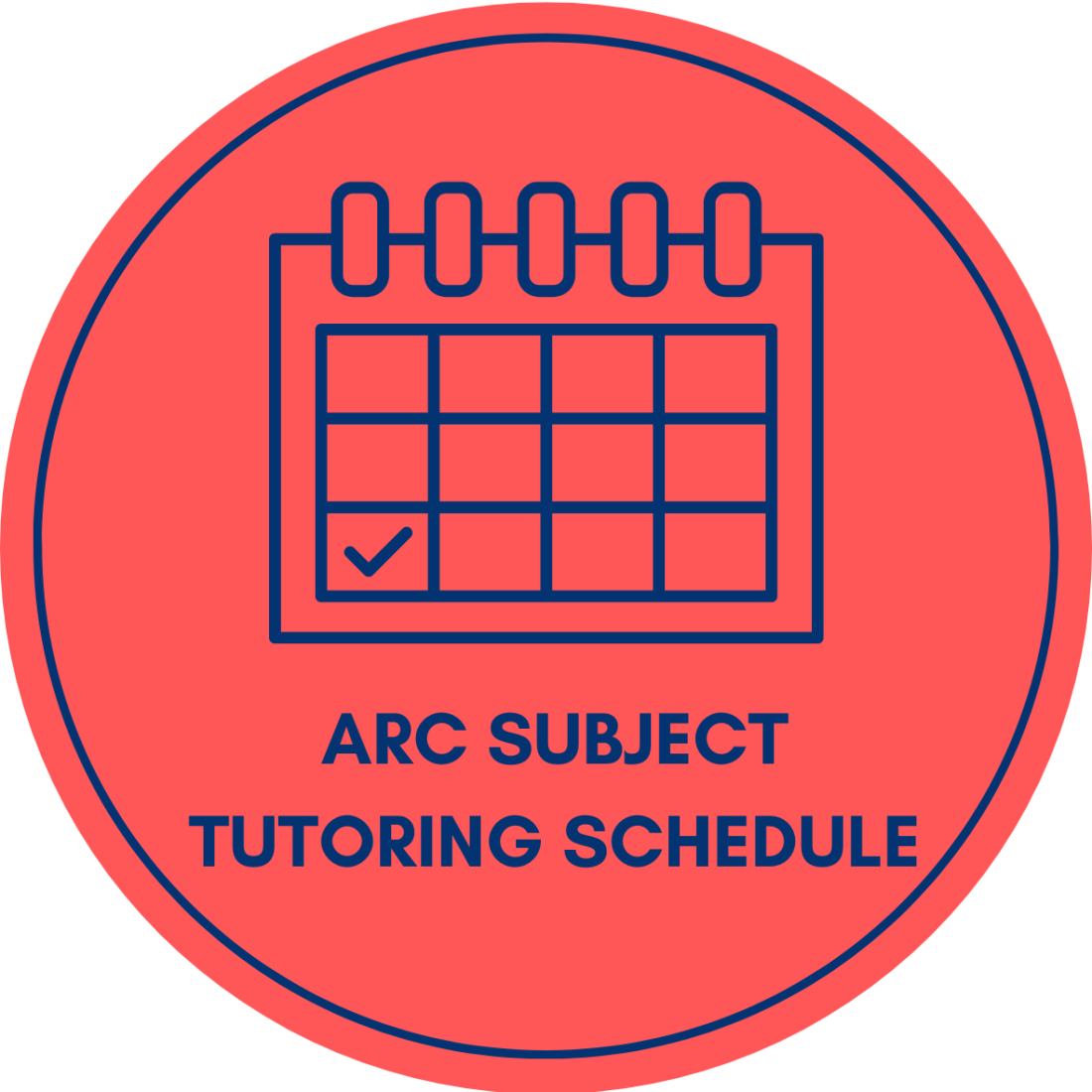 ARC Subject Tutoring Schedule