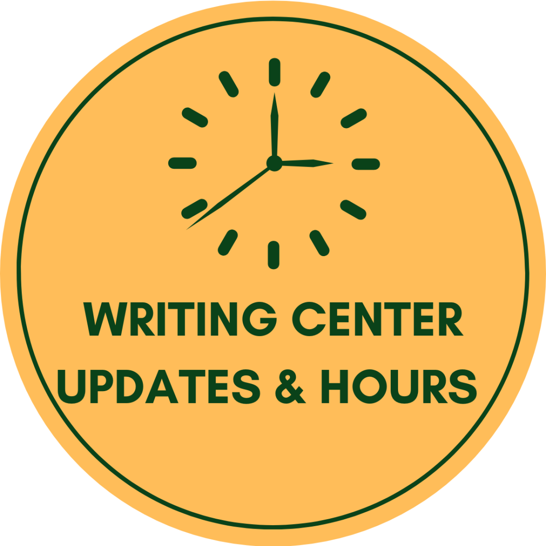 Writing Center Hours and Updates