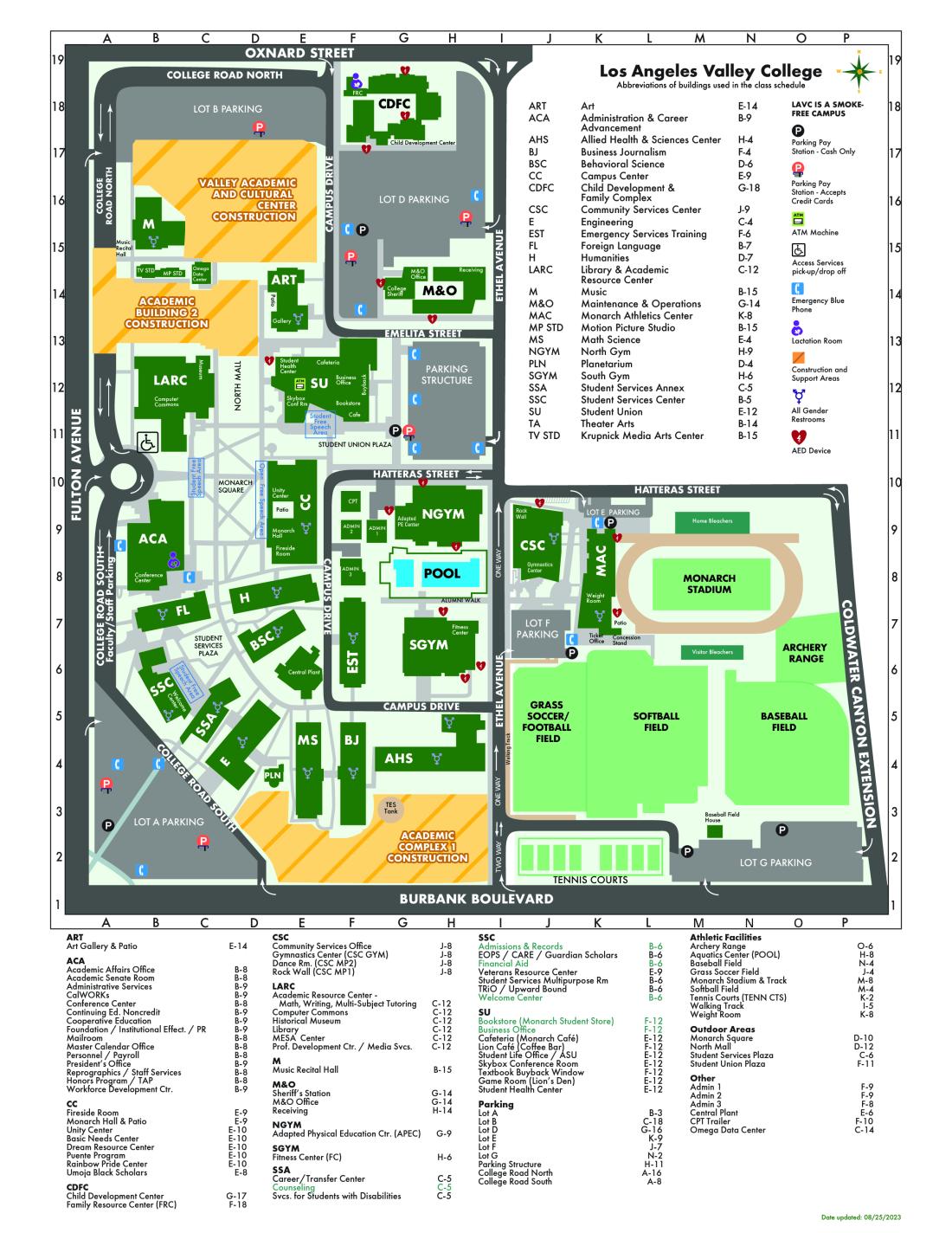 LAVC Campus Map