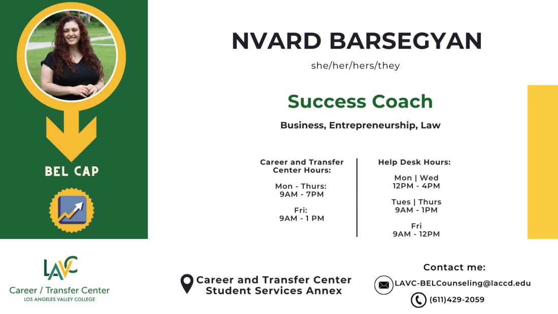 Nvard Barshegyan Business, Entrepreneurship, and Law Contact Card