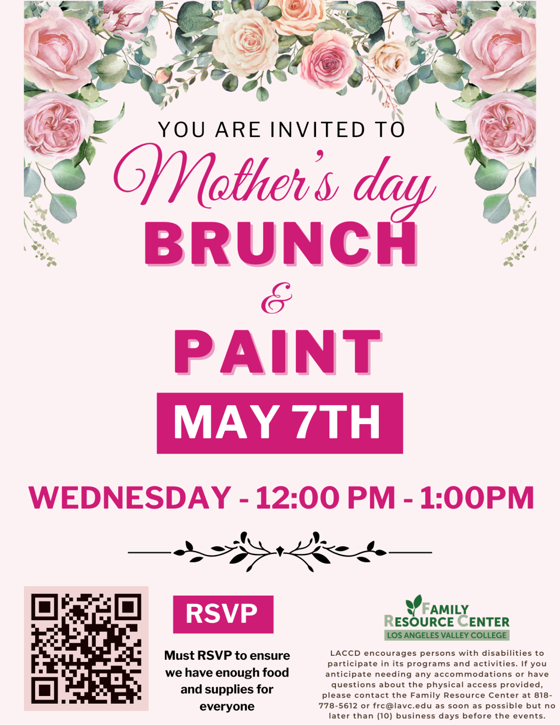 Mother's day event flyer