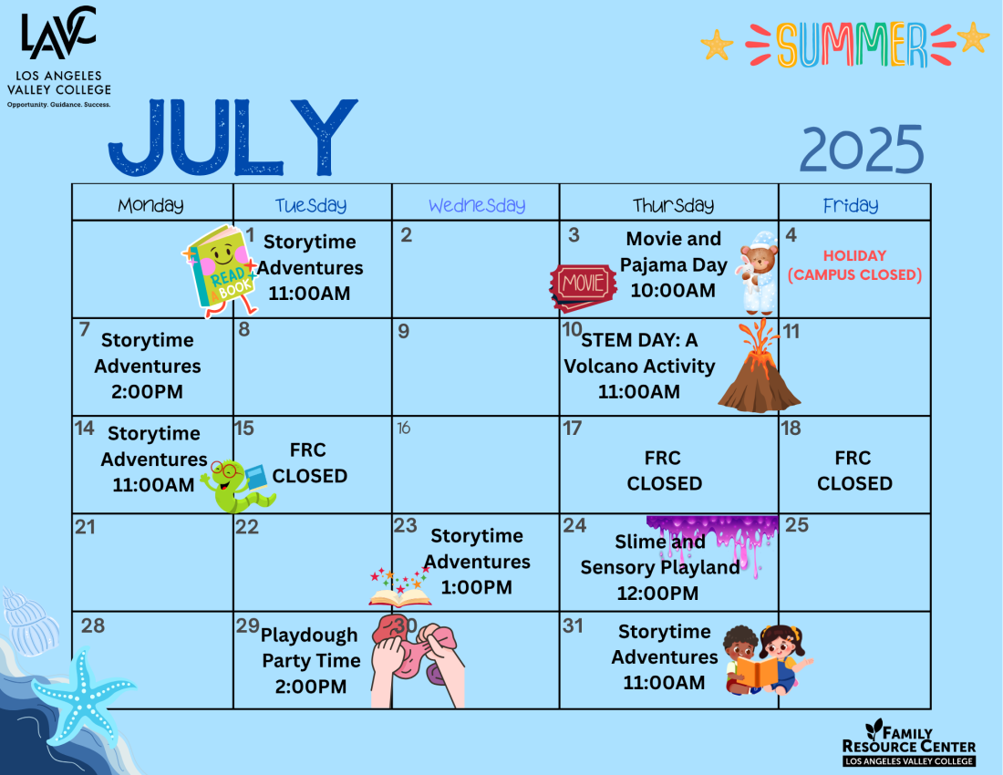 Summer calendar of events