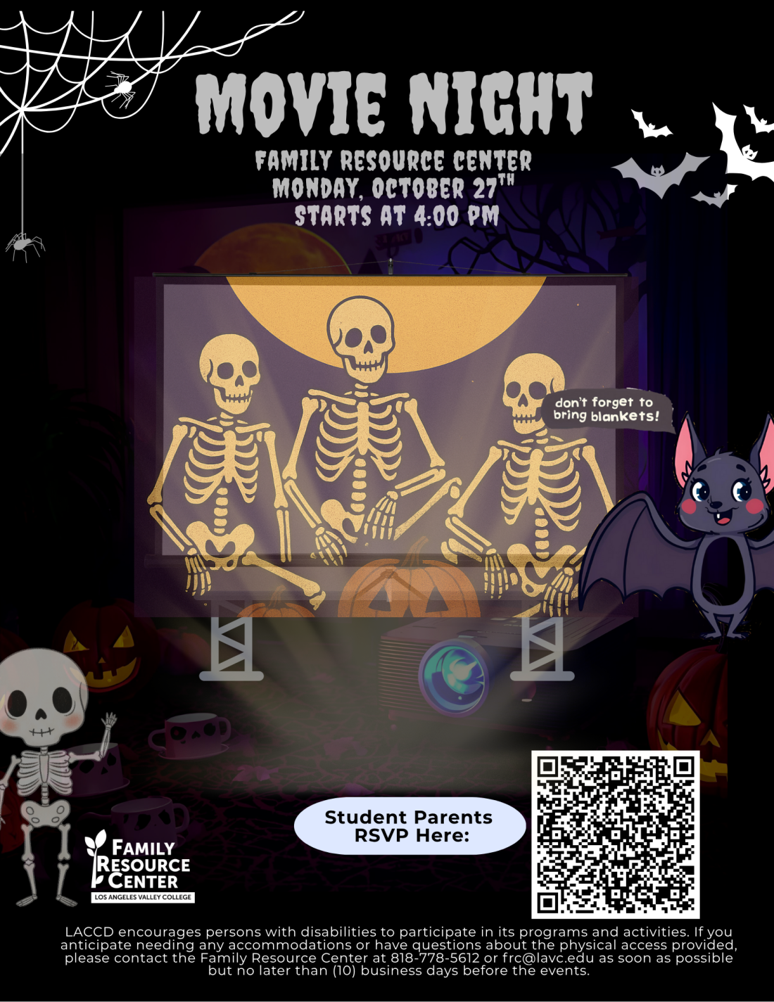 October Movie night flyer
